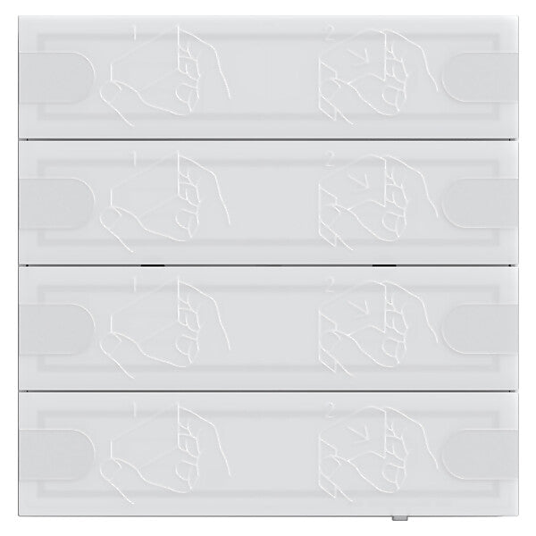 Gira KNX Tastsensor 4 Komfort 4f TS4 ws 5004003